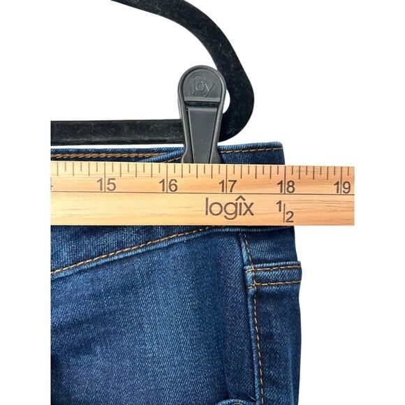 Old Navy Jeans Wmens Size 16 Long Power Slim Straight Mid Rise Stretch Denim - Picture 9 of 12